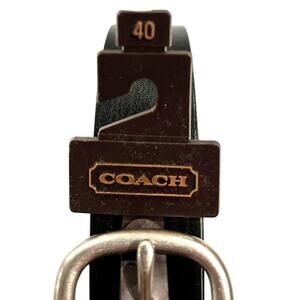 Coach Men's Black Leatherware Jeans Belt - Size 40 NWT